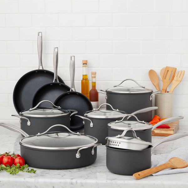 15PCHA 15-Piece Hard Anodized Aluminum Cookware Set